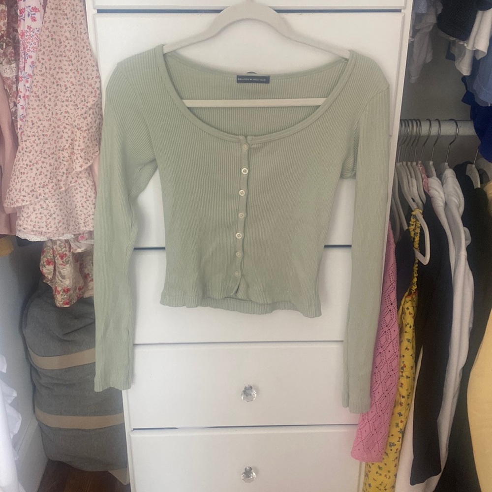 Green Long sleeve button up